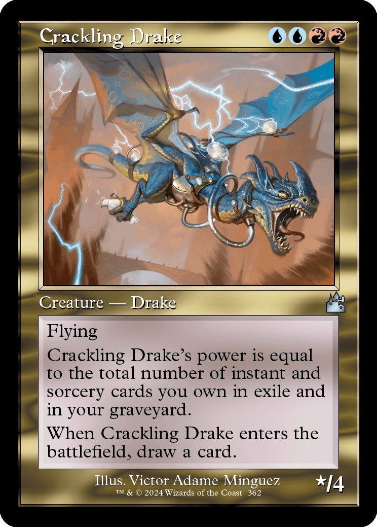 Image for Crackling Drake (Retro Frame) (362) - Magic: The Gathering