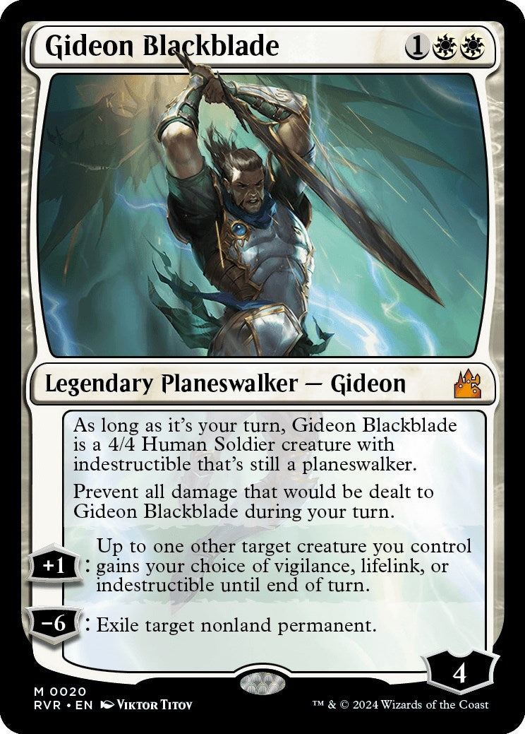 Image for Gideon Blackblade (20) - Magic: The Gathering