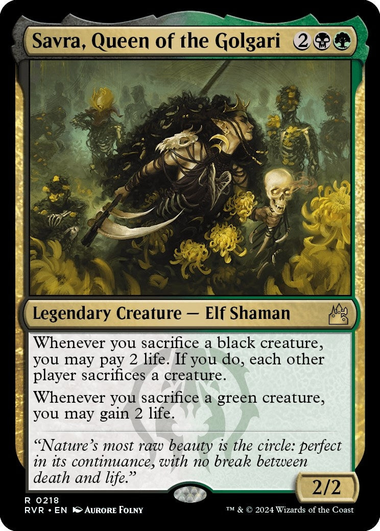 Image for Savra, Queen of the Golgari (218) - Magic: The Gathering