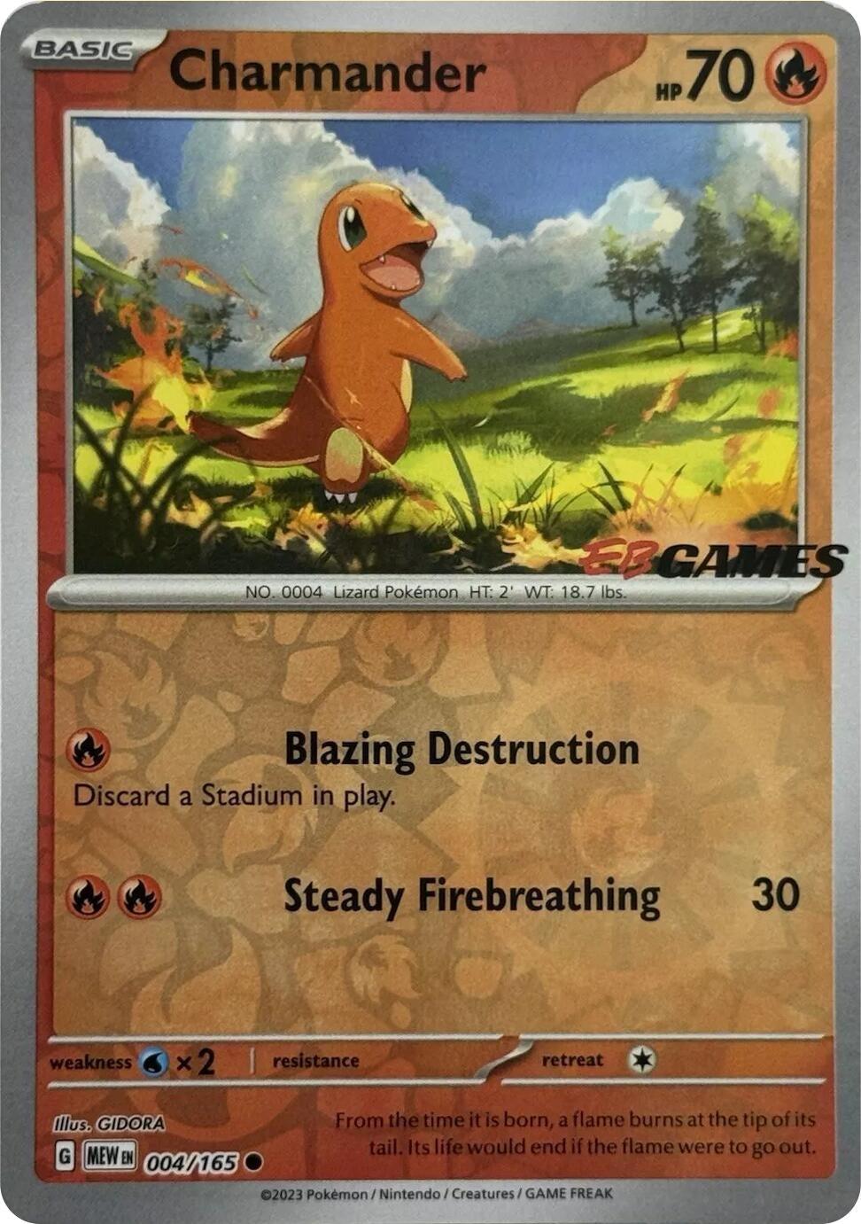 Image for Charmander - 004/165 (EBGames Exclusive) (004/165) (MCAP) - Pokemon