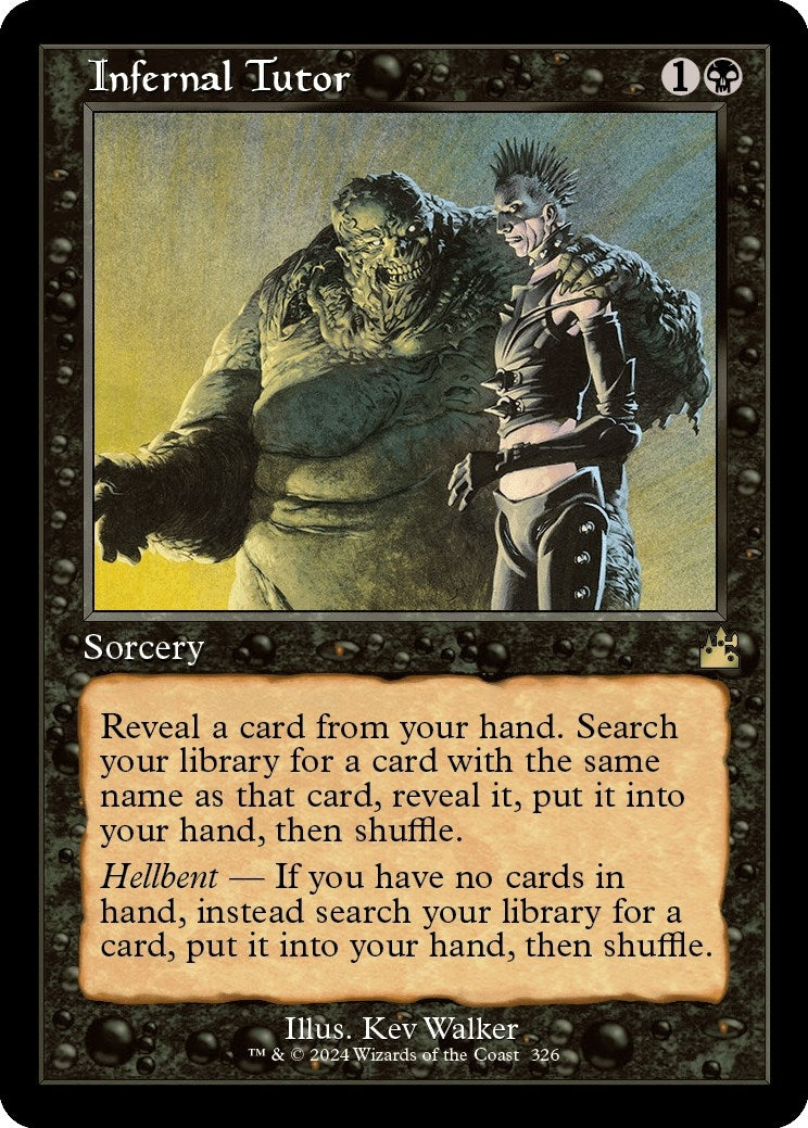 Image for Infernal Tutor (Retro Frame) (326) - Magic: The Gathering