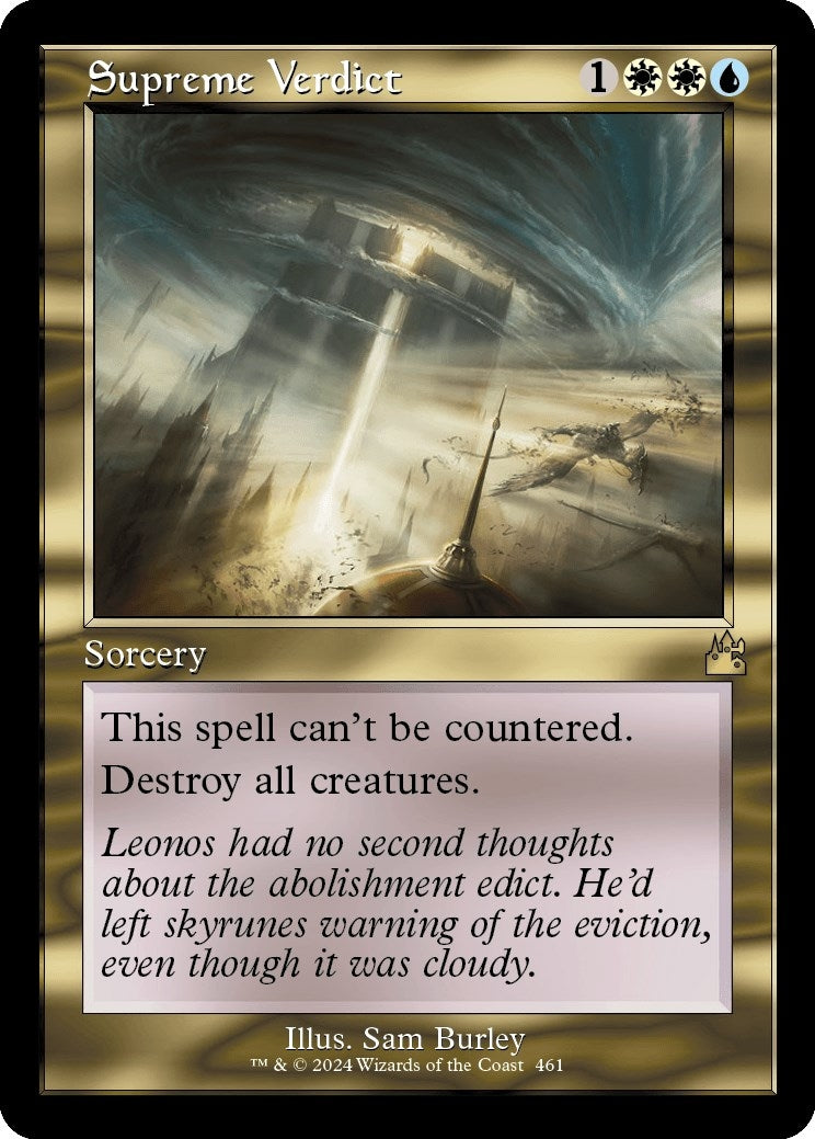 Image for Supreme Verdict (Retro Frame) (461) - Magic: The Gathering