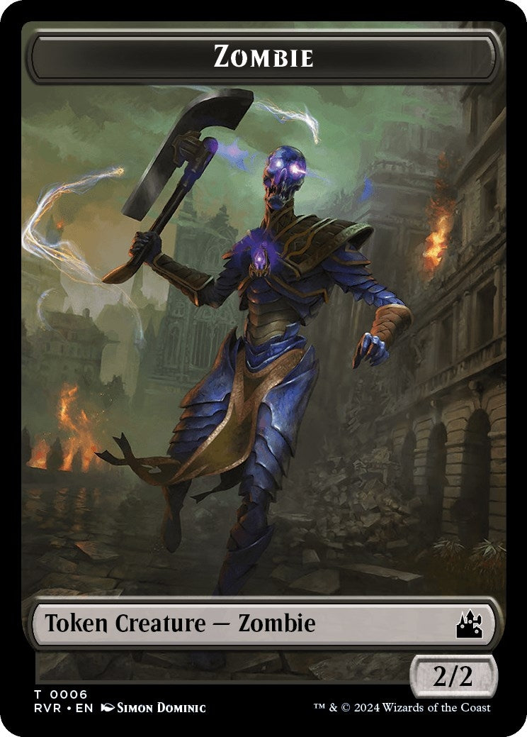 Image for Zombie Token (6) - Magic: The Gathering