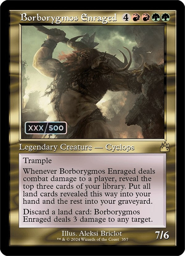 Image for Borborygmos Enraged (Retro Frame) (Serial Numbered) (357) - Magic: The Gathering