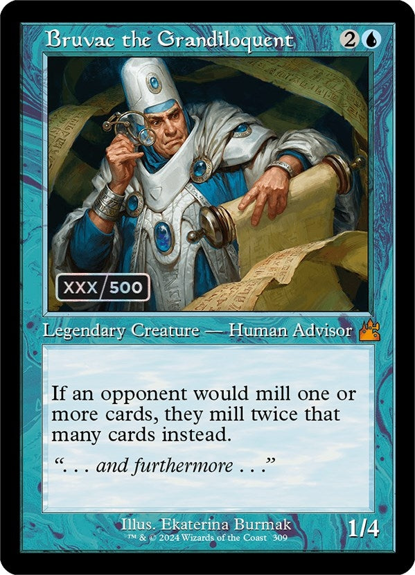 Image for Bruvac the Grandiloquent (Retro Frame) (Serial Numbered) (309) - Magic: The Gathering