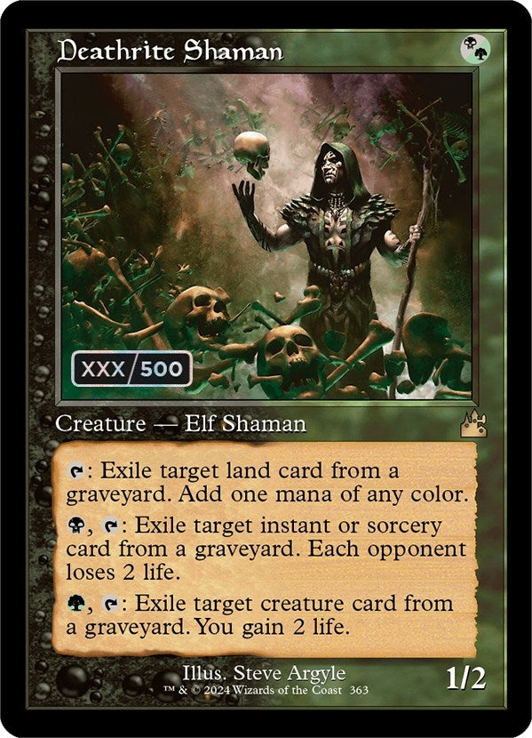 Image for Deathrite Shaman (Retro Frame) (Serial Numbered) (363) - Magic: The Gathering