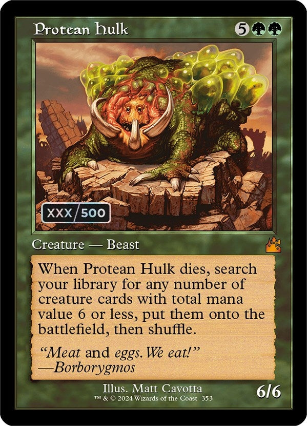 Image for Protean Hulk (Retro Frame) (Serial Numbered) (353) - Magic: The Gathering