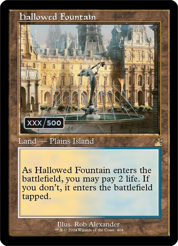 Image for Hallowed Fountain (Retro Frame) (Serial Numbered) (404) - Magic: The Gathering