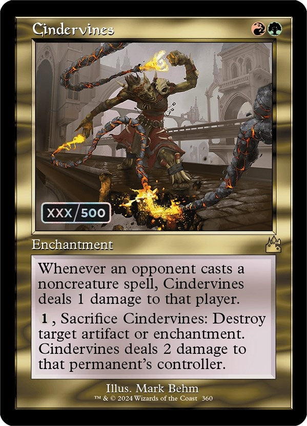 Image for Cindervines (Retro Frame) (Serial Numbered) (360) - Magic: The Gathering
