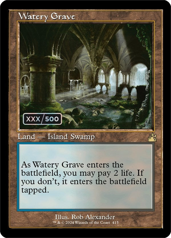 Image for Watery Grave (Retro Frame) (Serial Numbered) (415) - Magic: The Gathering