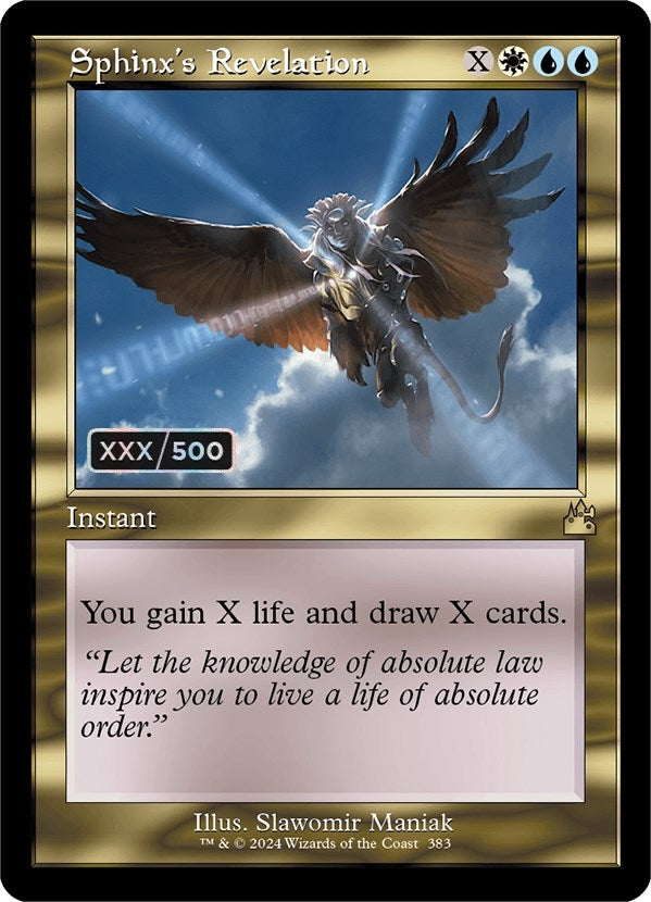 Image for Sphinx's Revelation (Retro Frame) (Serial Numbered) (383) - Magic: The Gathering