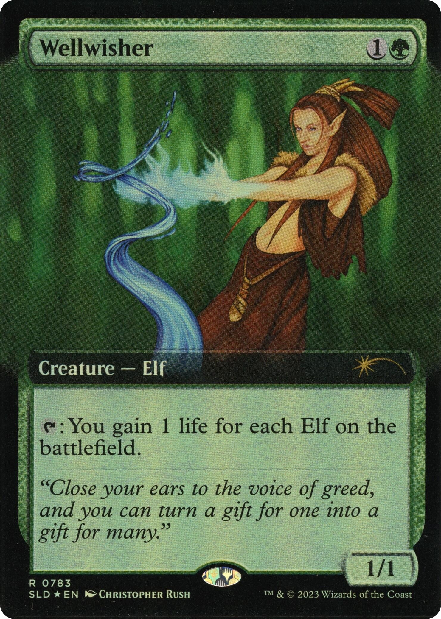 Image for Wellwisher (Extended Art) (783) - Magic: The Gathering