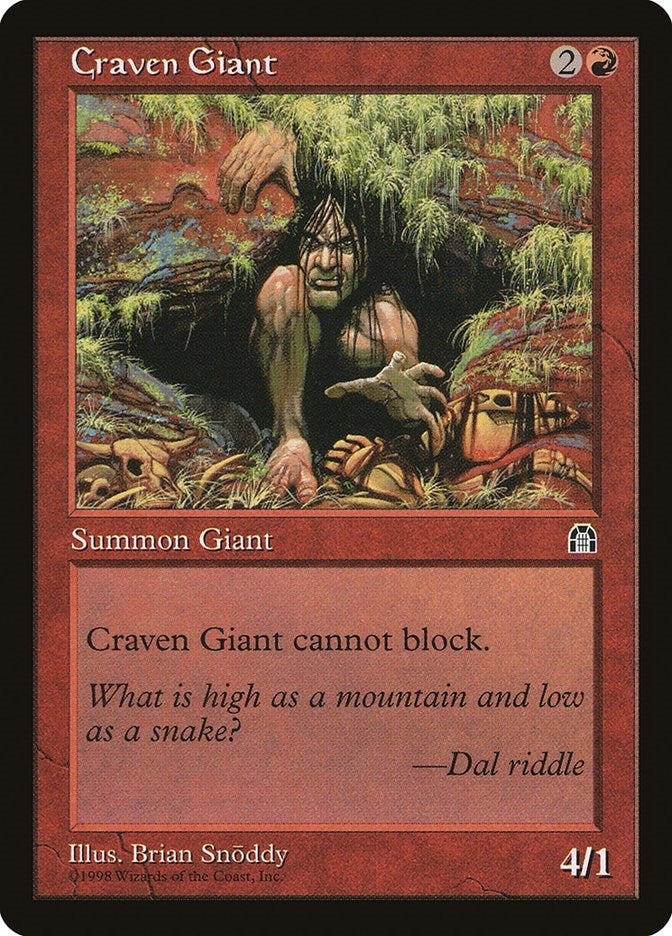 Image for Craven Giant - Magic: The Gathering