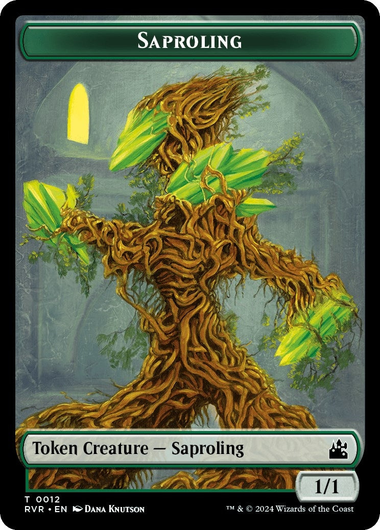 Image for Saproling // Beast Double-Sided Token (12 // 14) - Magic: The Gathering