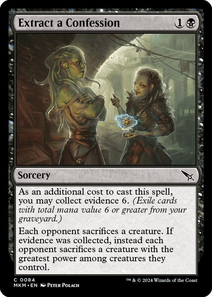 Image for Extract a Confession (84) - Magic: The Gathering