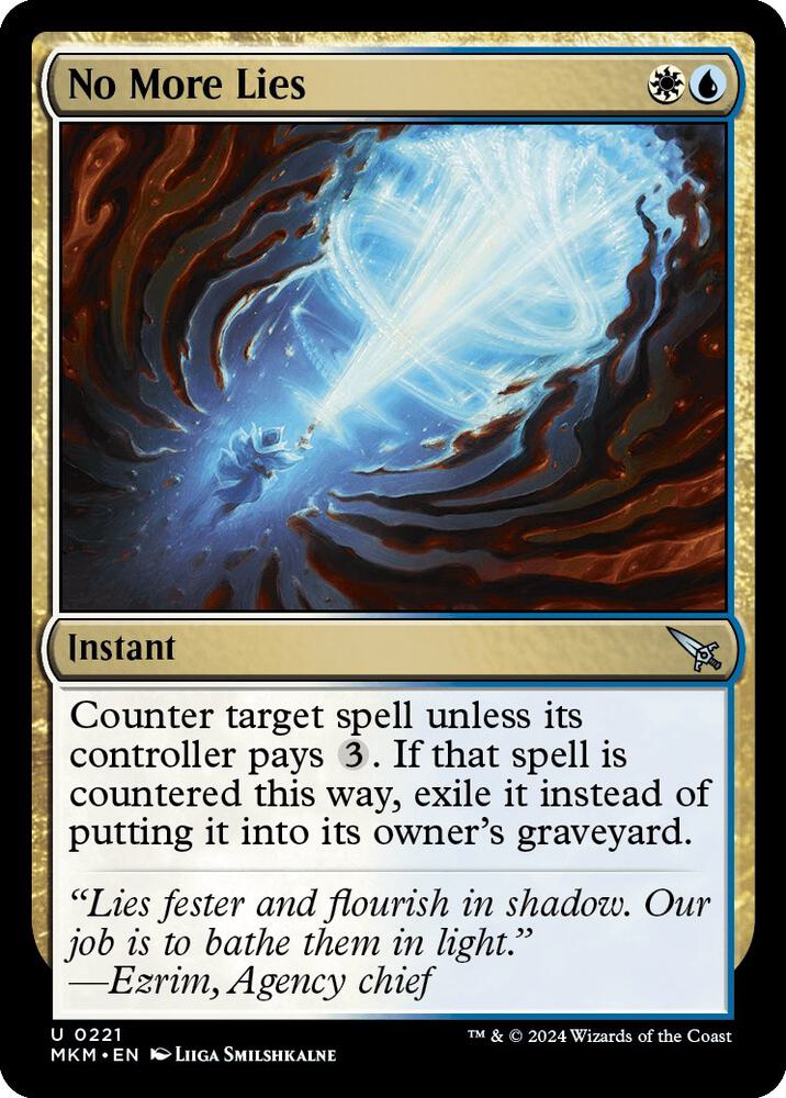 Image for No More Lies (221) - Magic: The Gathering