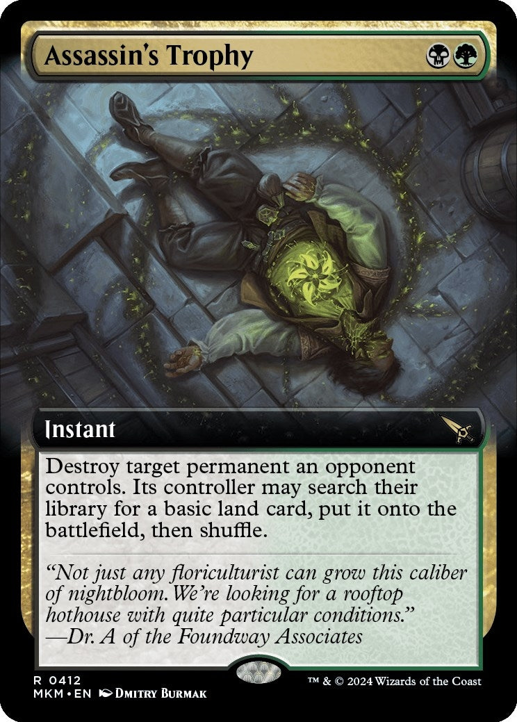 Image for Assassin's Trophy (Extended Art) (412) (MKM) - Magic: The Gathering