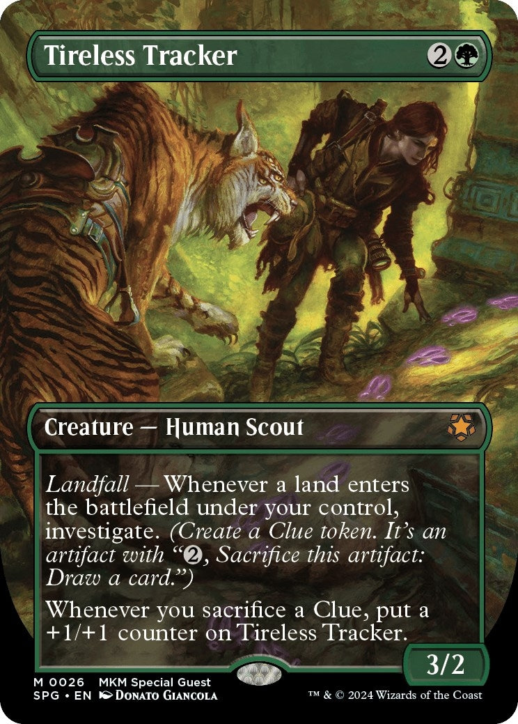 Image for Tireless Tracker (Borderless) (26) - Magic: The Gathering