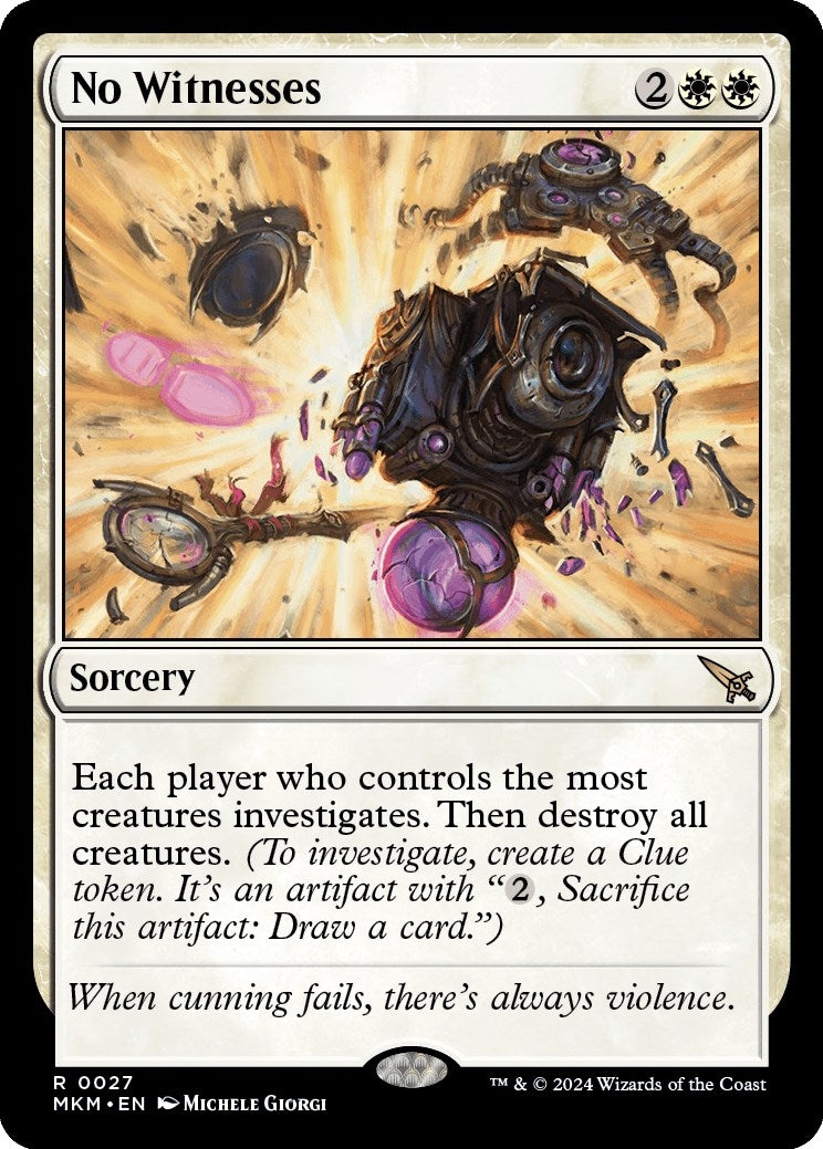 Image for No Witnesses (27) (MKM) - Magic: The Gathering