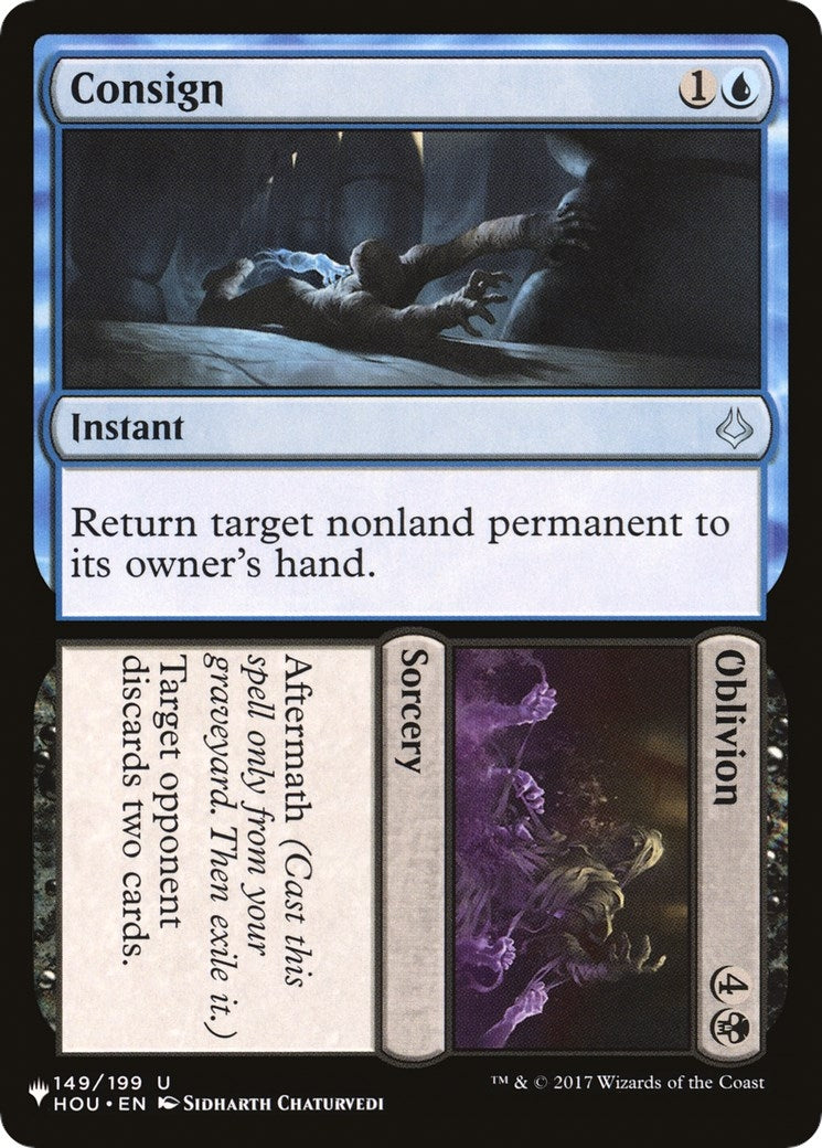 Image for Consign // Oblivion (149/199) (LIST) - Magic: The Gathering