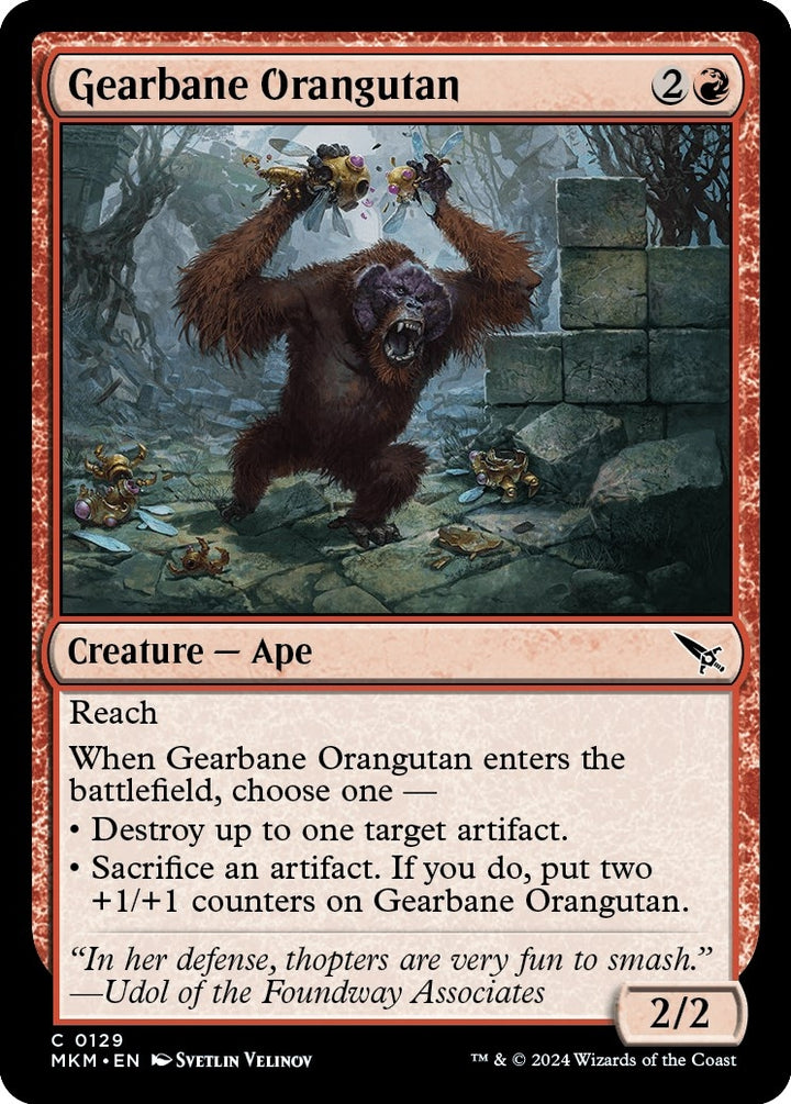 Image for Gearbane Orangutan (129) - Magic: The Gathering