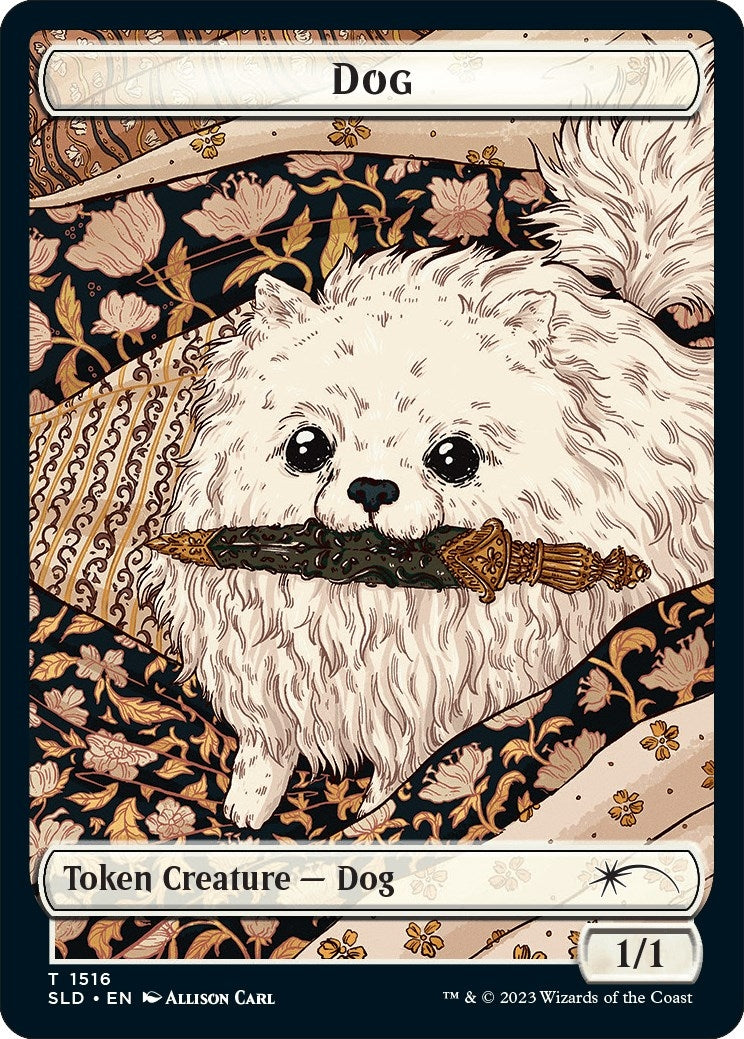 Image for Dog // Cat Double-Sided Token (1516 // 1517) - Magic: The Gathering