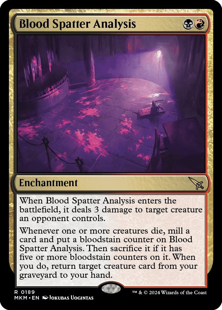 Image for Blood Spatter Analysis (189) - Magic: The Gathering