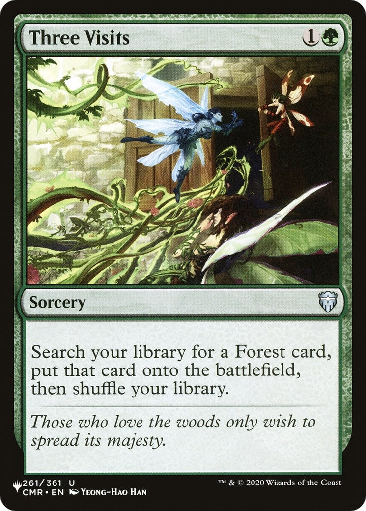 Image for Three Visits (261/361) (LIST) - Magic: The Gathering