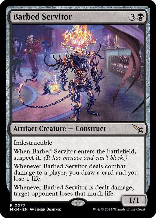 Image for Barbed Servitor (77) - Magic: The Gathering