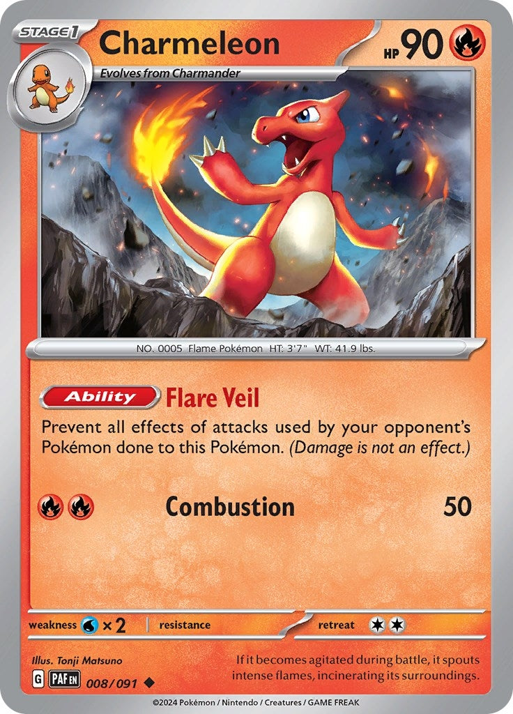 Image for Charmeleon (008/091) (PAF) - Pokemon