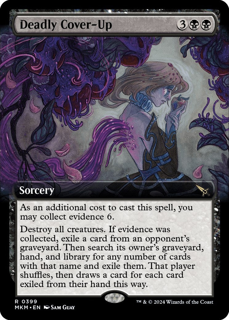 Image for Deadly Cover-Up (Extended Art) (399) - Magic: The Gathering