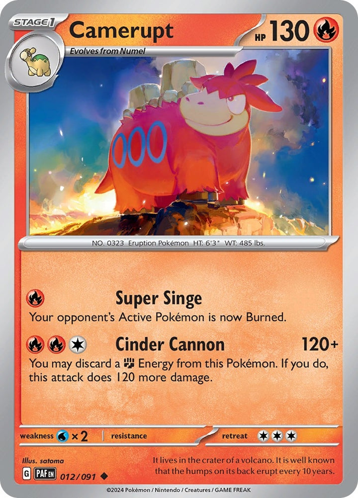 Image for Camerupt (012/091) (PAF) - Pokemon