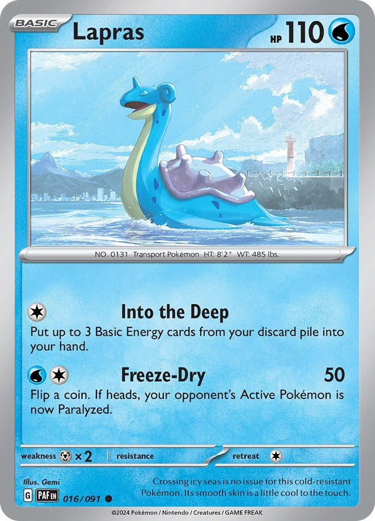 Image for Lapras (016/091) (PAF) - Pokemon