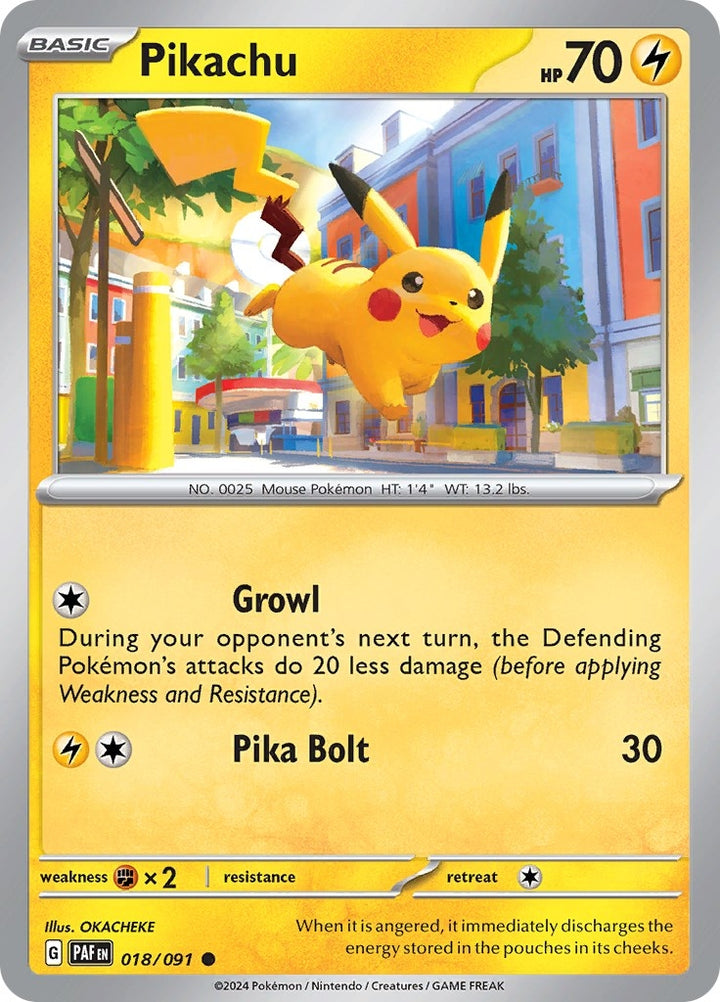 Image for Pikachu (018/091) (PAF) - Pokemon