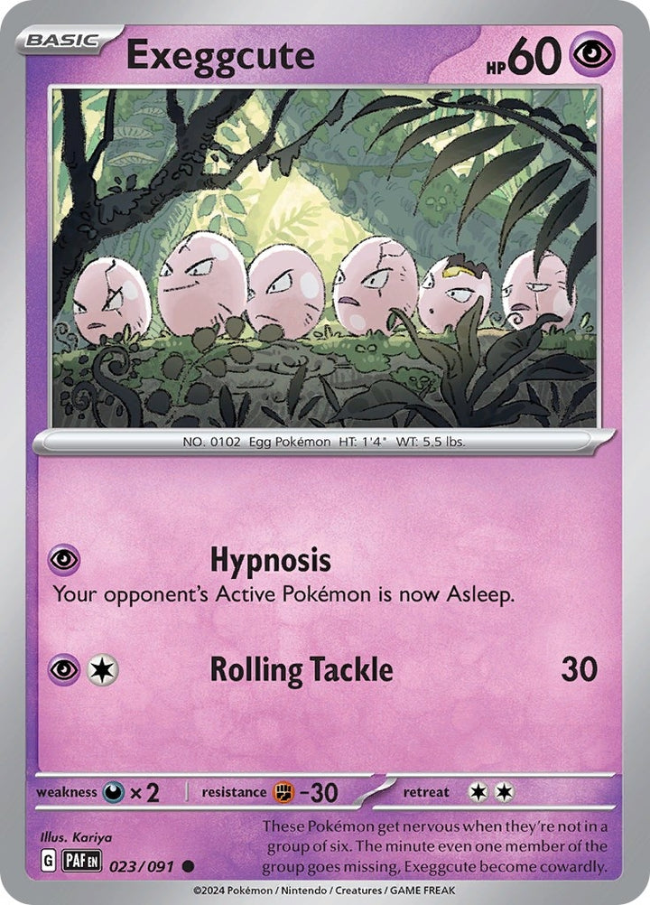 Image for Exeggcute (023/091) (PAF) - Pokemon