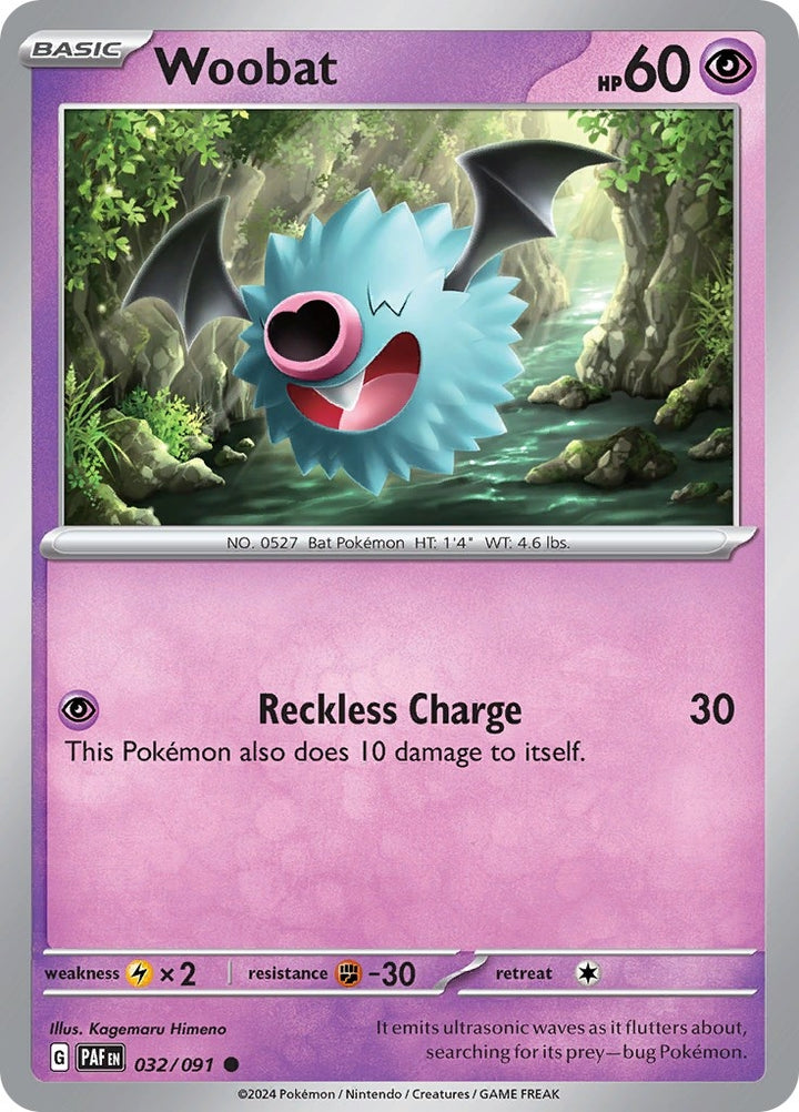 Image for Woobat (032/091) (PAF) - Pokemon