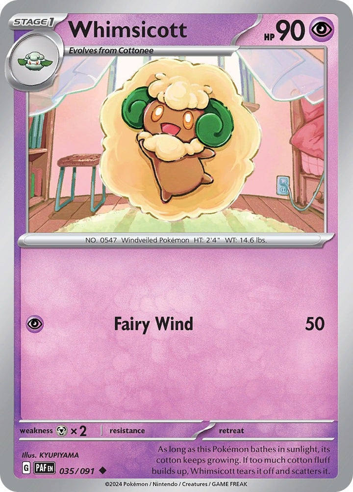Image for Whimsicott (035/091) (PAF) - Pokemon