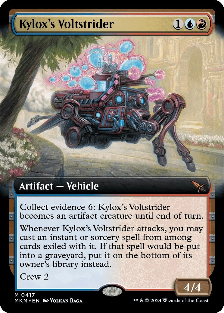 Image for Kylox's Voltstrider (Extended Art) (417) - Magic: The Gathering
