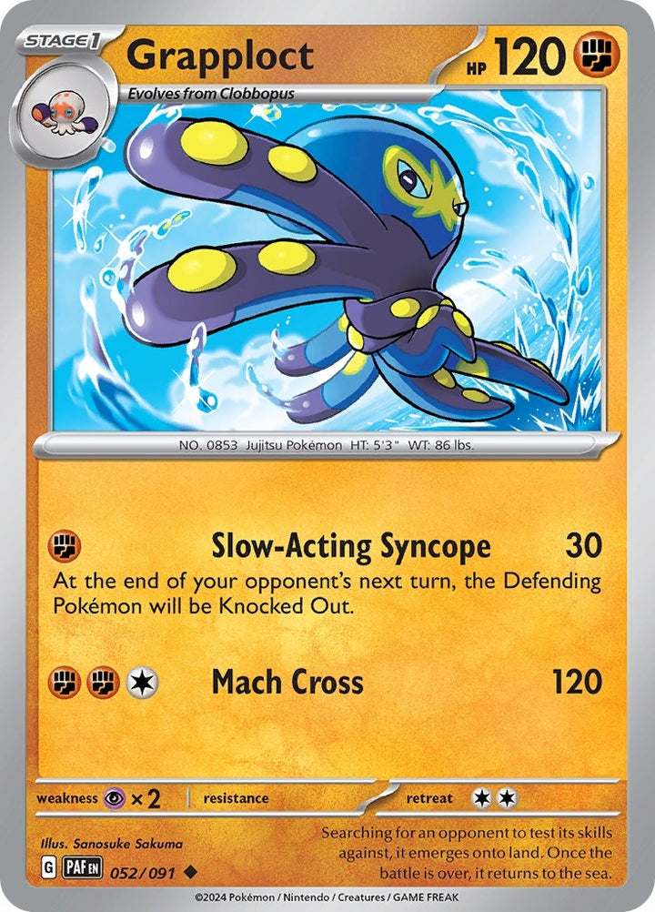 Image for Grapploct (052/091) (PAF) - Pokemon
