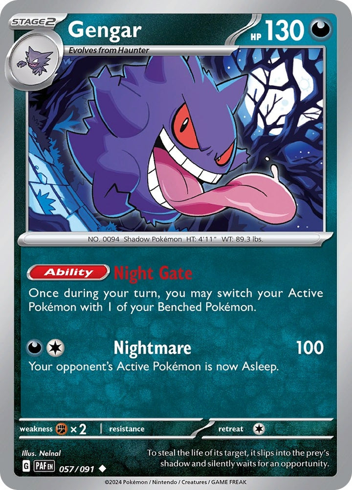 Image for Gengar (057/091) (PAF) - Pokemon