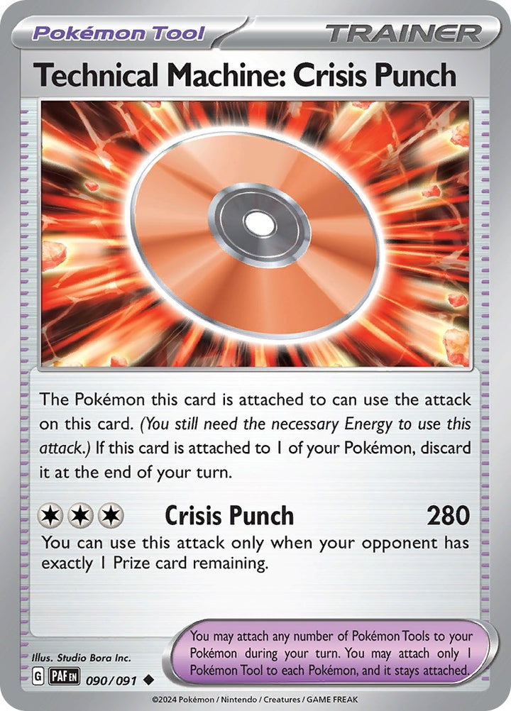 Image for Technical Machine: Crisis Punch (090/091) (PAF) - Pokemon