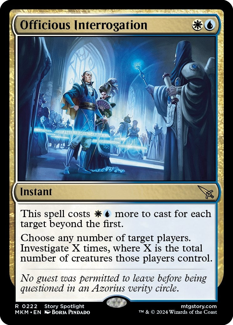 Image for Officious Interrogation (222) - Magic: The Gathering