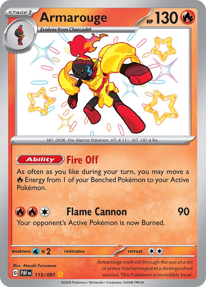 Image for Armarouge (115/091) (PAF) - Pokemon