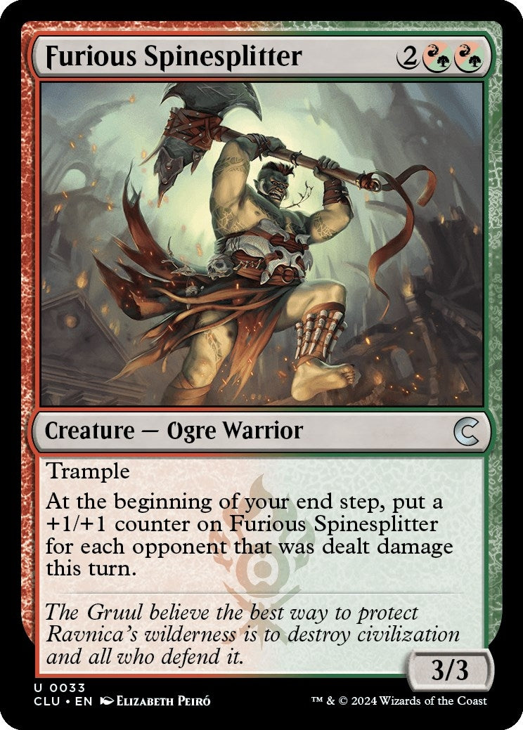 Image for Furious Spinesplitter (33) - Magic: The Gathering