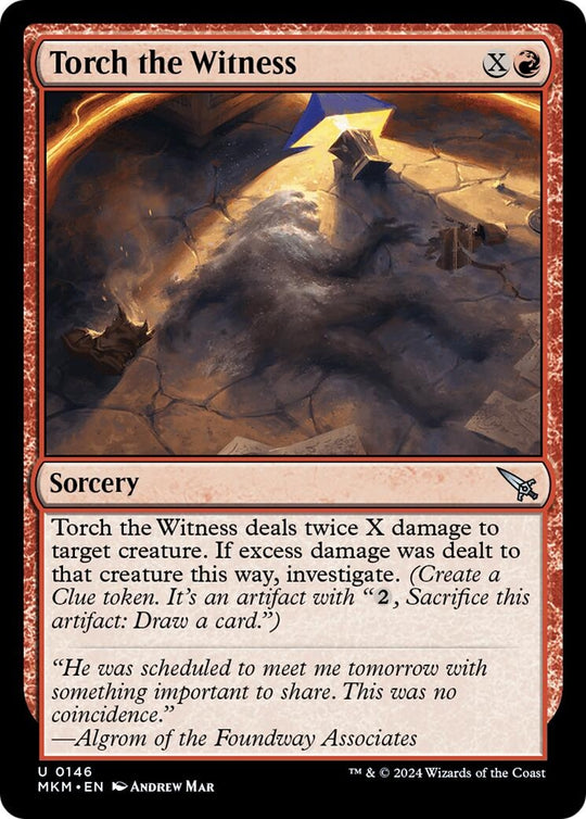 Image for Torch the Witness (a) (146) - Magic: The Gathering
