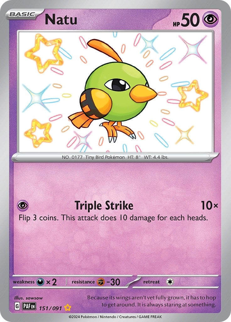 Image for Natu (151/091) (PAF) - Pokemon