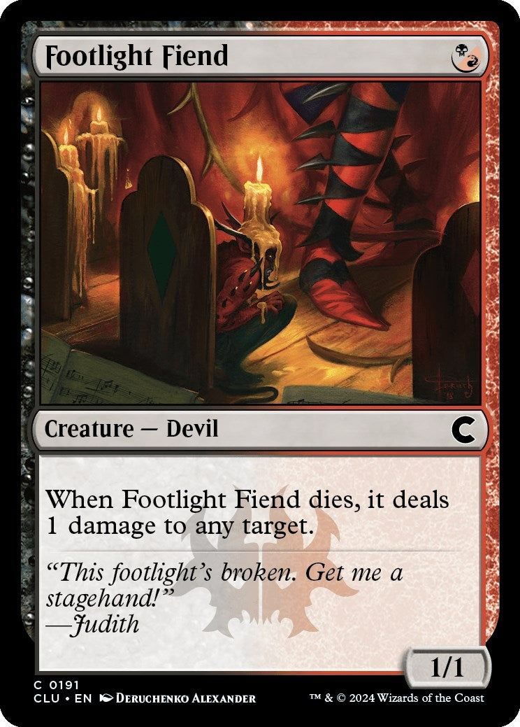 Image for Footlight Fiend (191) - Magic: The Gathering