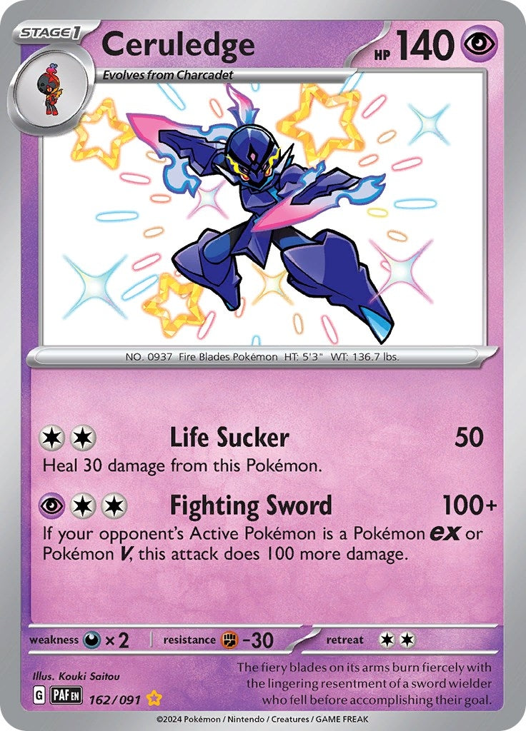 Image for Ceruledge (162/091) (PAF) - Pokemon