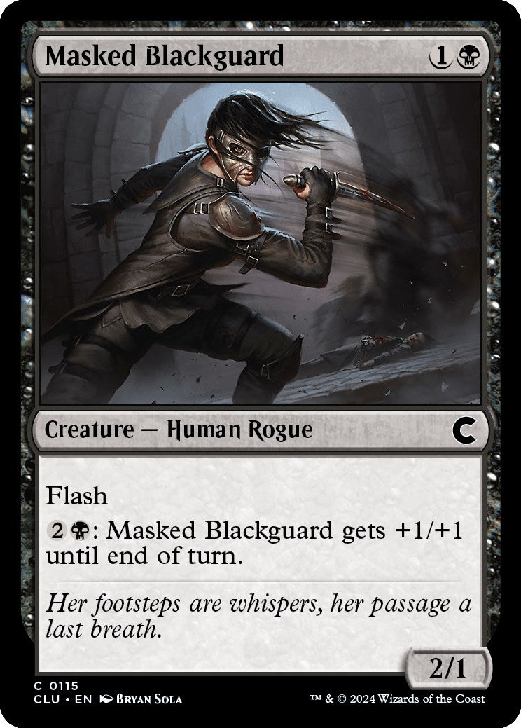 Image for Masked Blackguard (115) - Magic: The Gathering