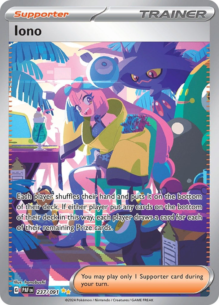 Image for Iono (237/091) (PAF) - Pokemon